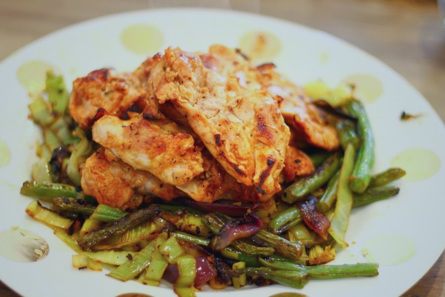 BBQ Chicken and Vege Stir-Fry