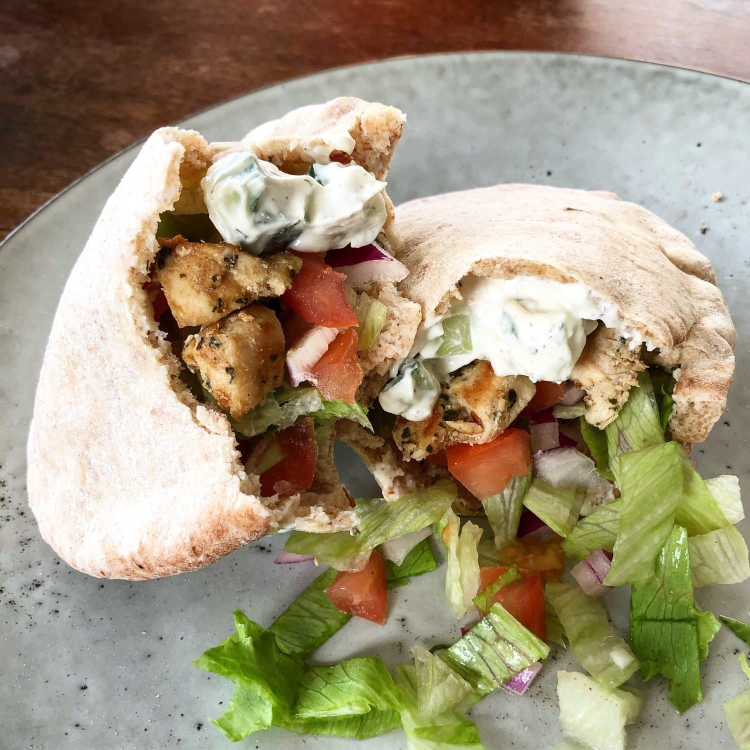 Chicken and Tzatziki Pita's