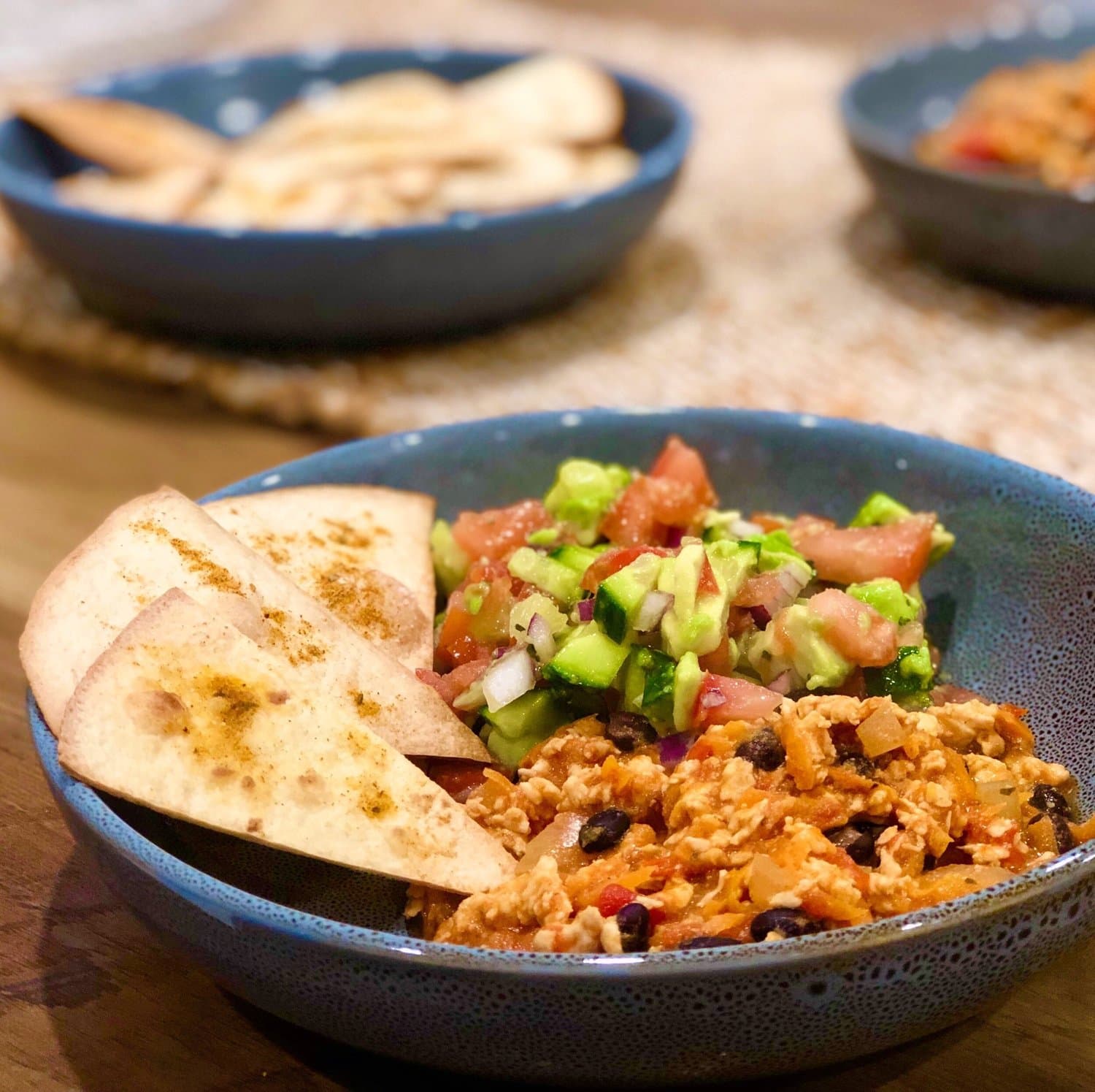 Chicken Chilli with Avo Salsa