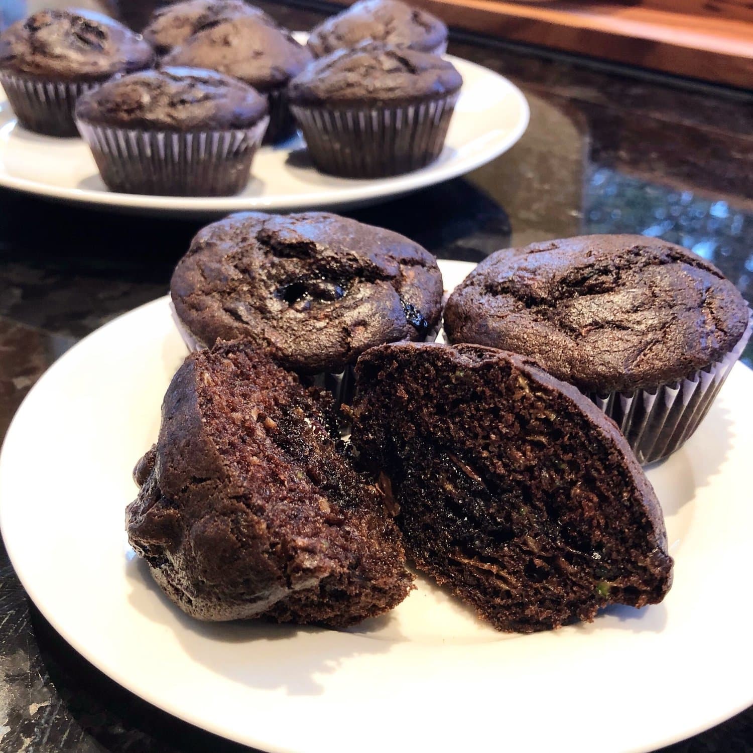 Choc Zucchini Muffins