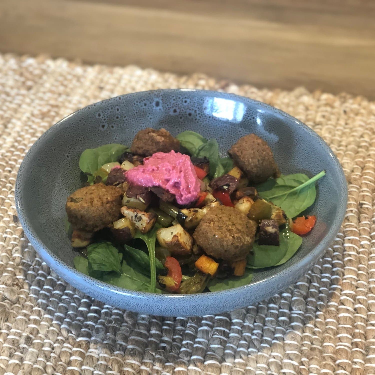 Falafel and Roast Vege Salad