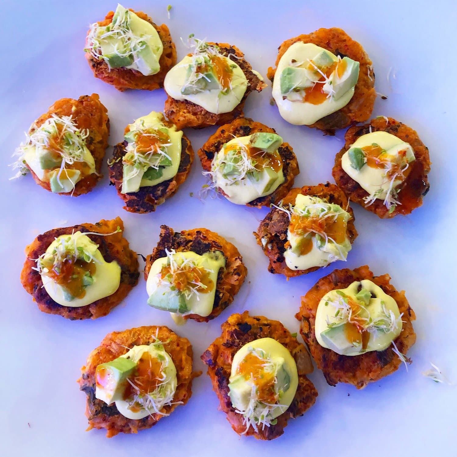Kimchi Fritters with Cashew Aioli