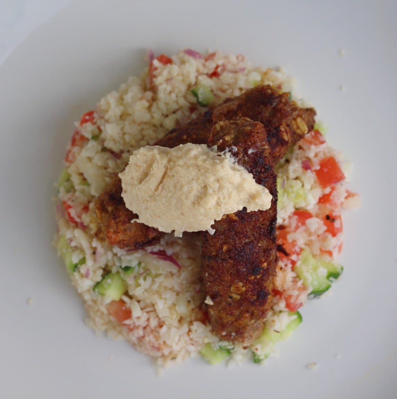 Lamb Koftas on Cauliflower Rice