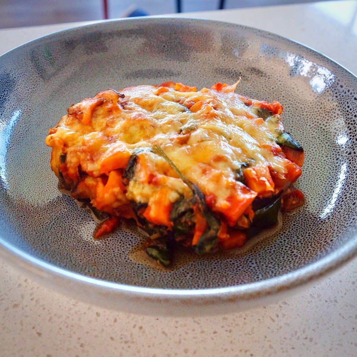 Lentil, Tomato and Eggplant Lasange