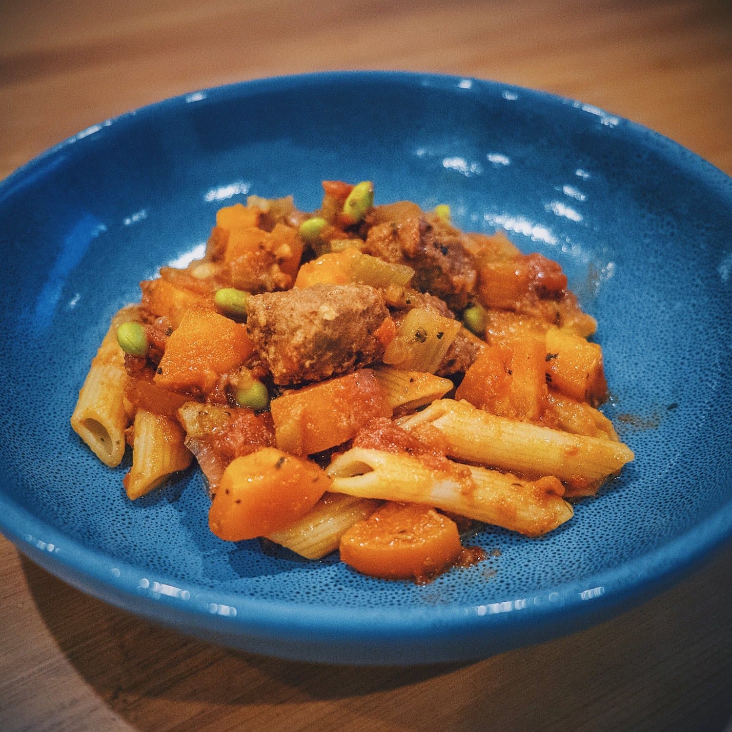 Slow Cooked Italian Sausage Pasta Bake