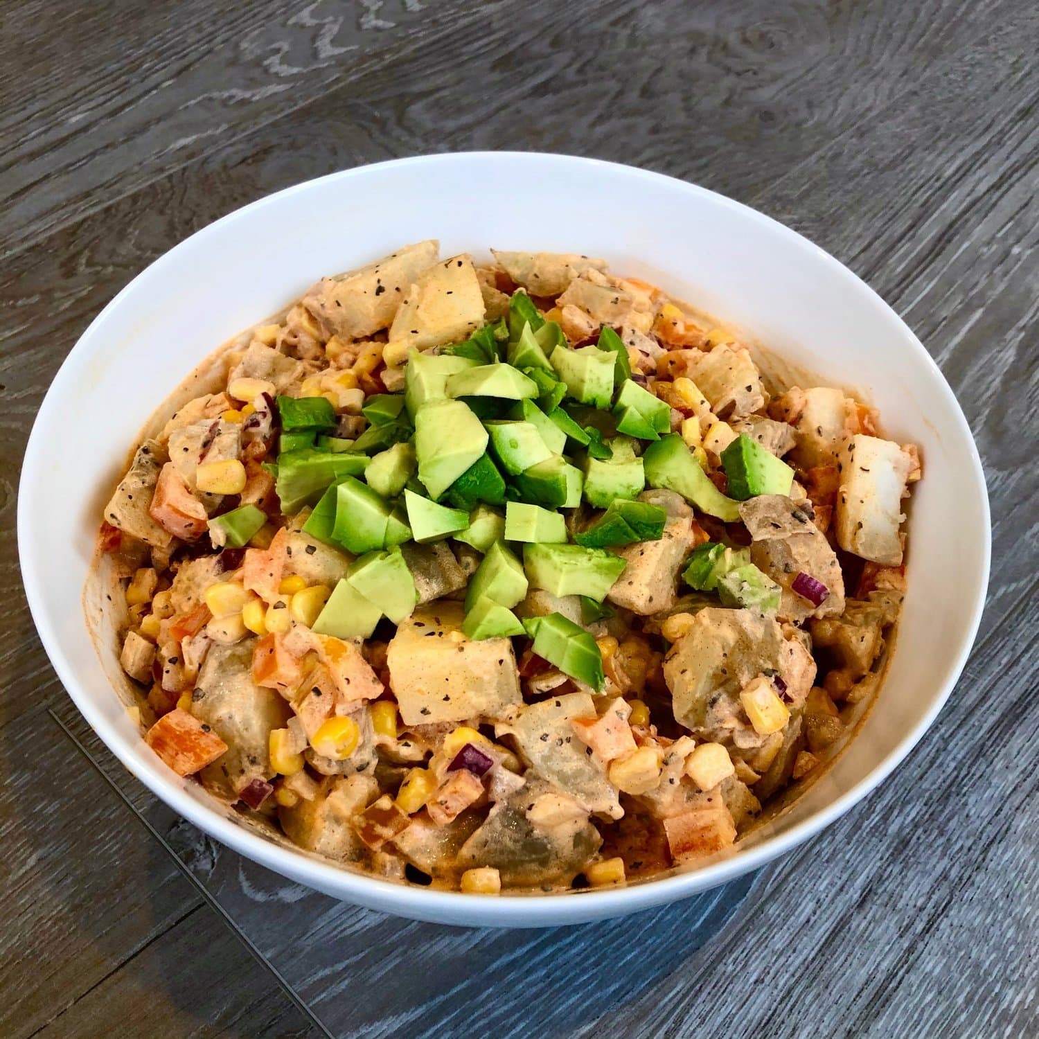 Smokey Paprika Potato and Avo Salad